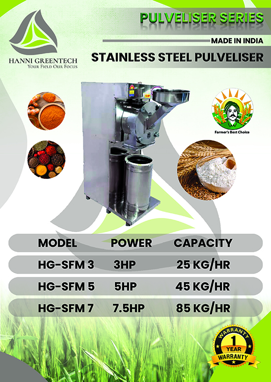 HG-SFM3 - STAINLESS STEEL PULVELIZER BROCHURE